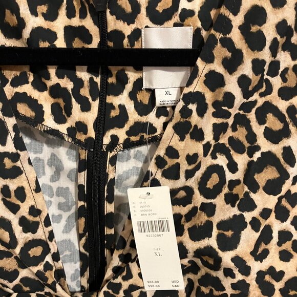 Anthropologie Maeve Leopard Bow Sleeveless Top Size XL with Tags - Picture 6 of 6